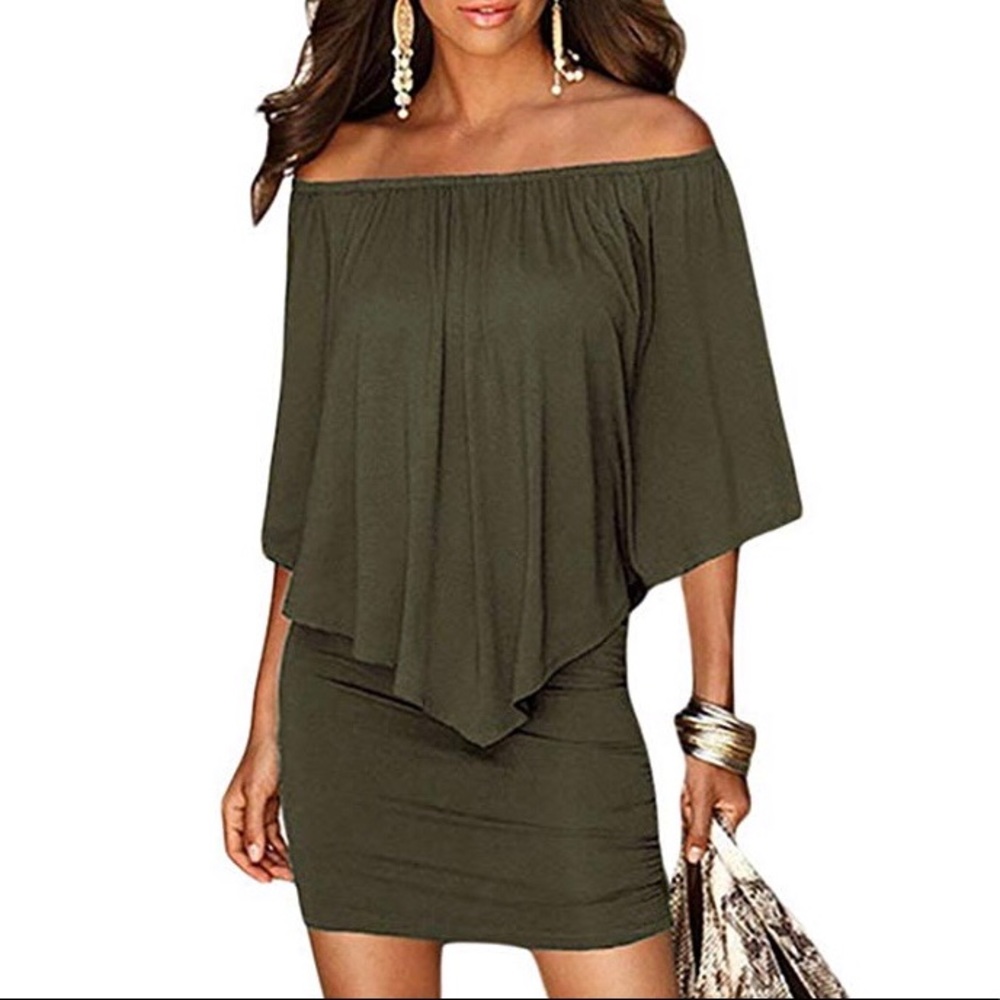 🔻2for$12🔻NWOT Green Mini Dress